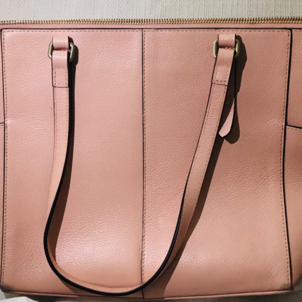 Gorgeous Hadley London Leather Bag Tote - Pink - Lightly Used - Authentic - Picture 5 of 13